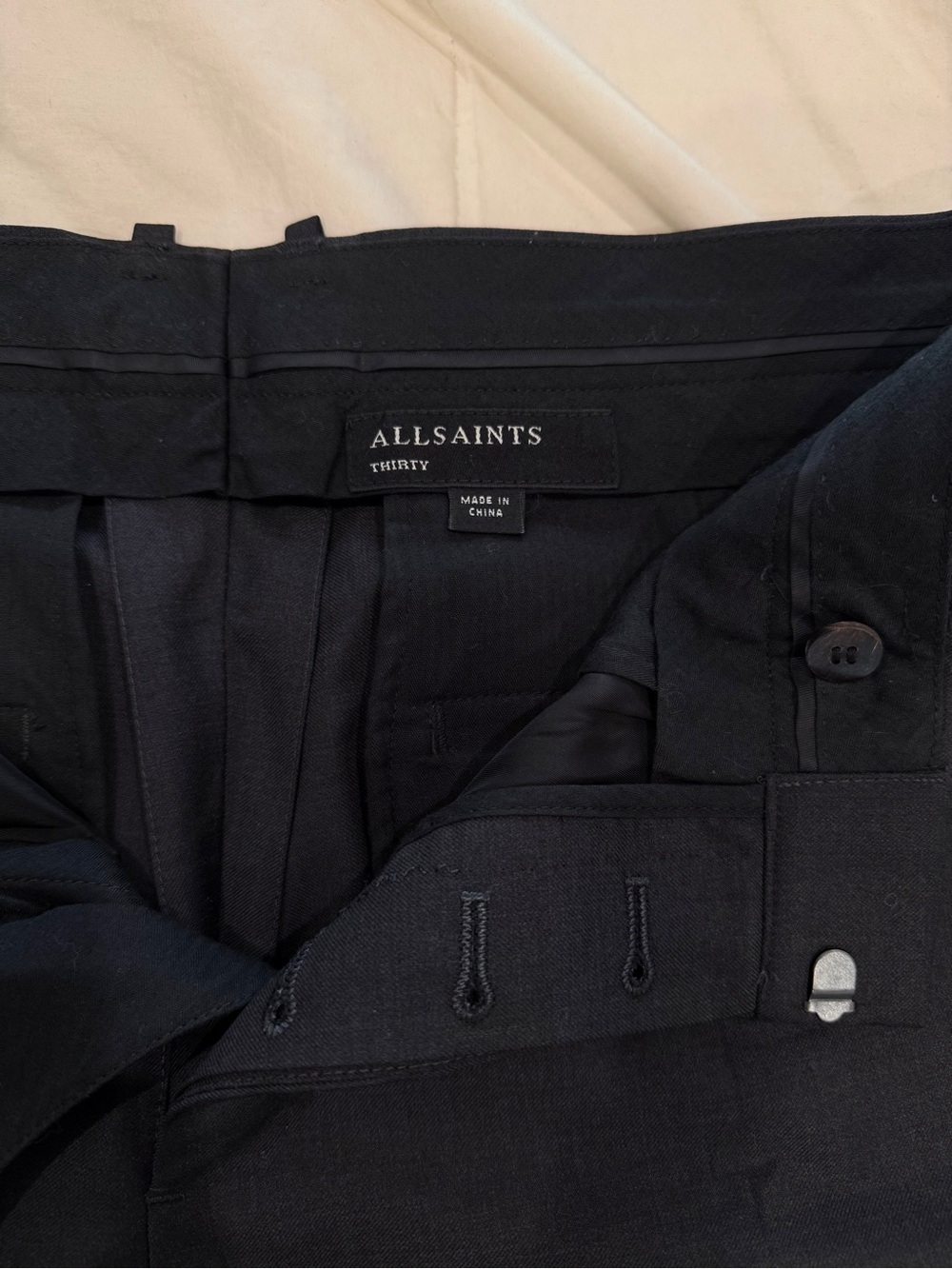 AllSaints Men’s Black Dress Pants